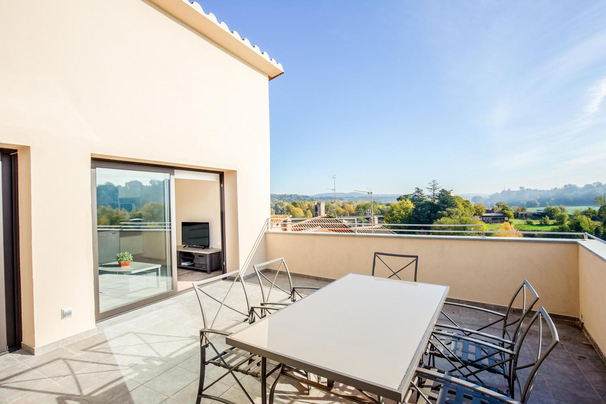 Can Cintet 3 Apartamento Con Terraza En Besalú Extérieur photo